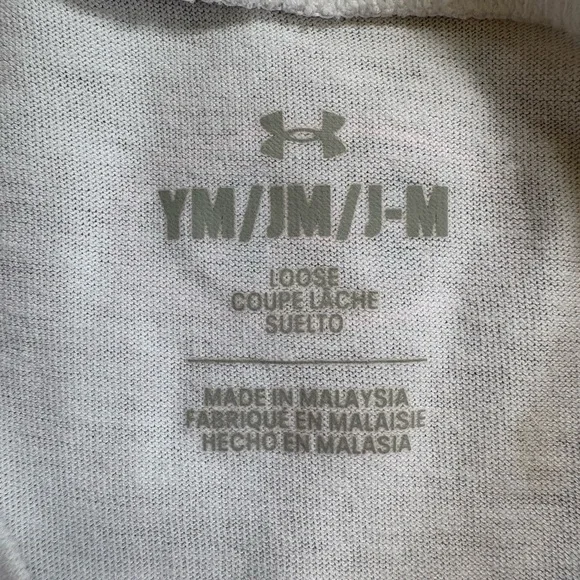 🤍5 for 20$ Under Armour Girls White and Pink Short Sleeve Tee Size Youth Medium - Picture 2 of 8